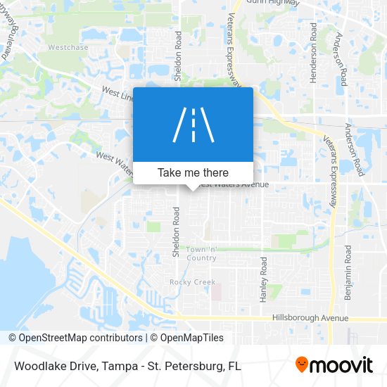 Woodlake Drive map