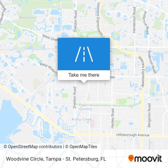 Woodvine Circle map