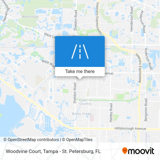 Mapa de Woodvine Court