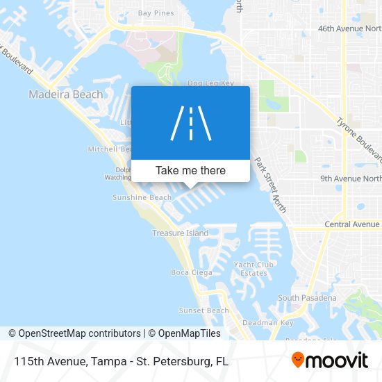 115th Avenue map