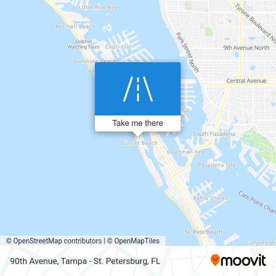 90th Avenue map