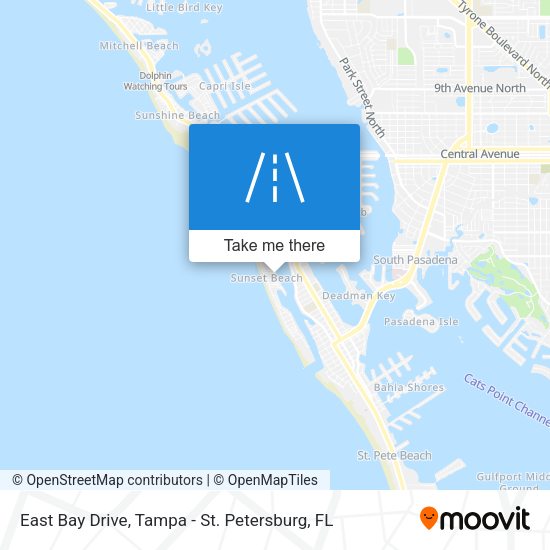East Bay Drive map