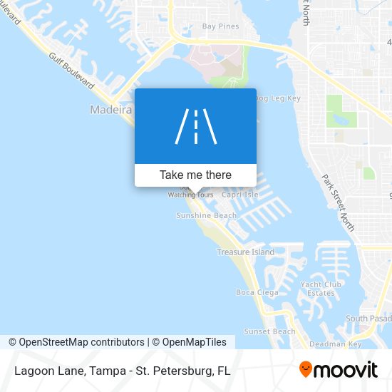 Lagoon Lane map