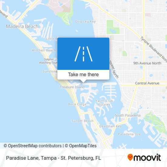 Paradise Lane map