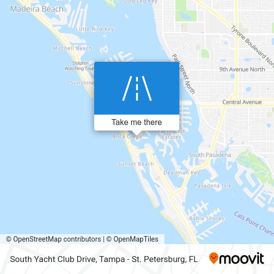 South Yacht Club Drive map