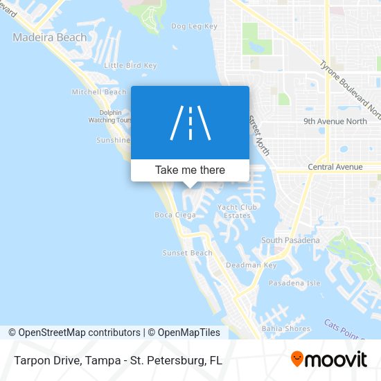 Tarpon Drive map