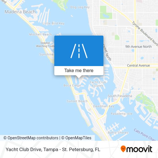Yacht Club Drive map