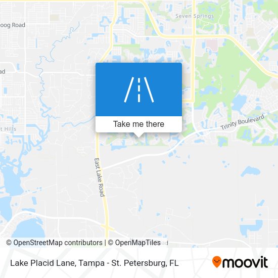 Lake Placid Lane map