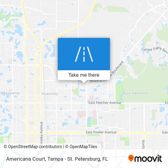 Americana Court map