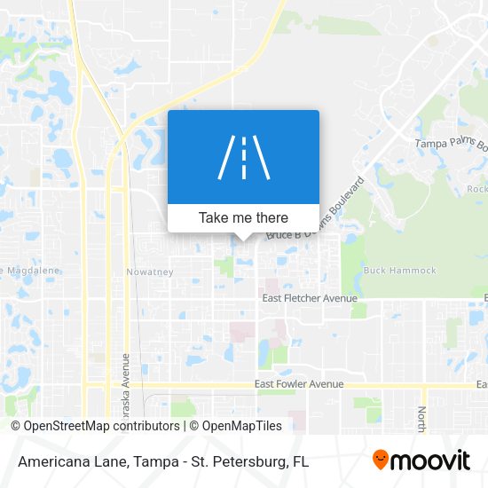 Mapa de Americana Lane