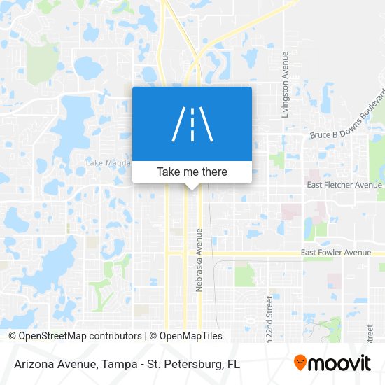 Arizona Avenue map