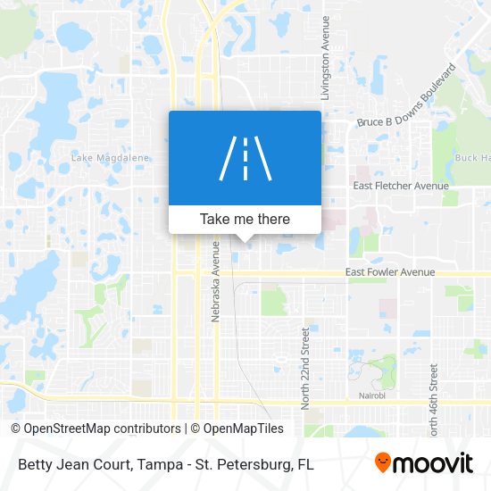 Betty Jean Court map
