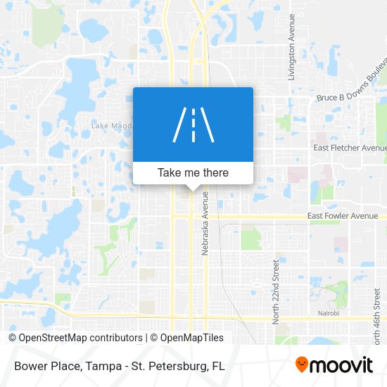 Bower Place map