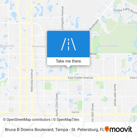 Bruce B Downs Boulevard map