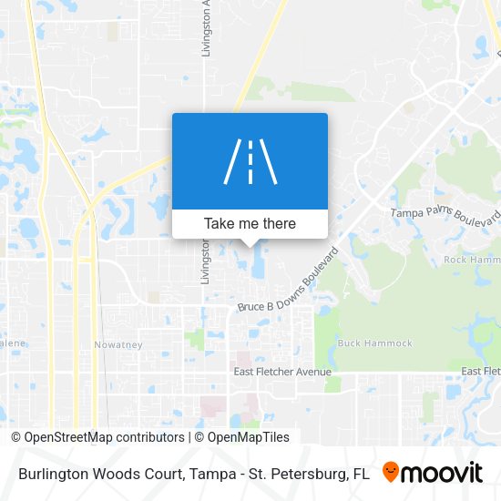 Burlington Woods Court map