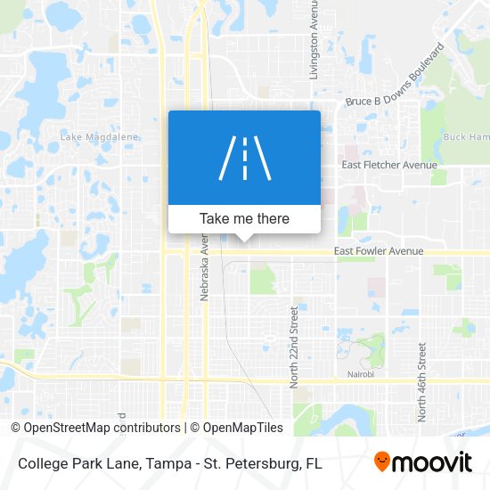 Mapa de College Park Lane