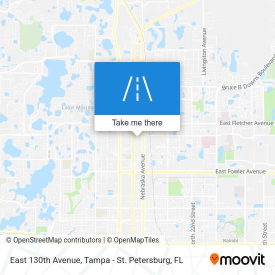 East 130th Avenue map