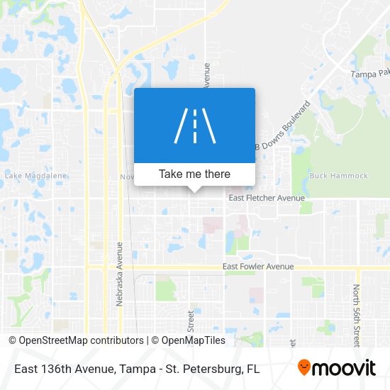 East 136th Avenue map