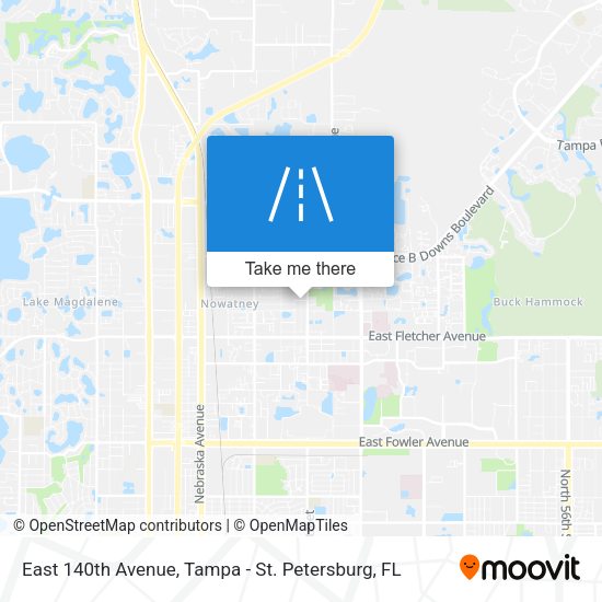 East 140th Avenue map