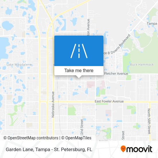 Garden Lane map