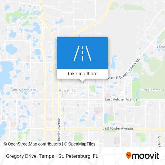 Gregory Drive map