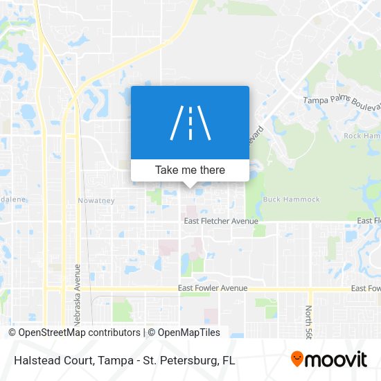 Mapa de Halstead Court