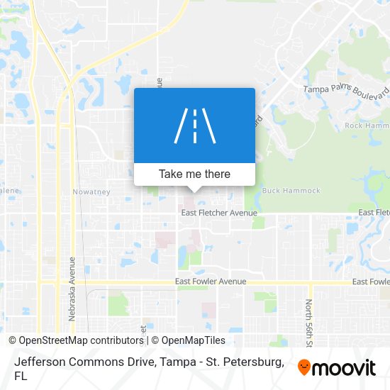 Jefferson Commons Drive map