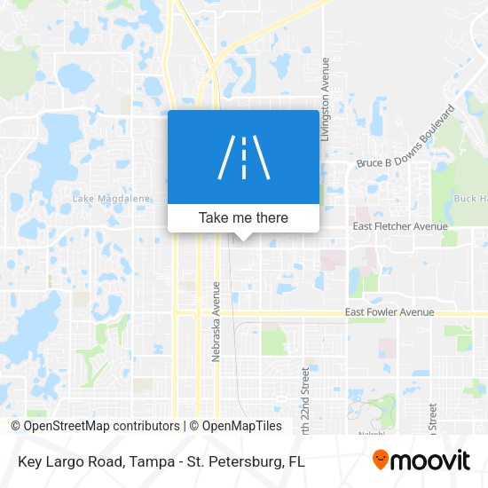 Key Largo Road map