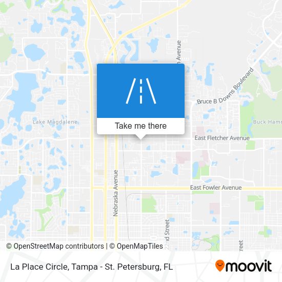 La Place Circle map