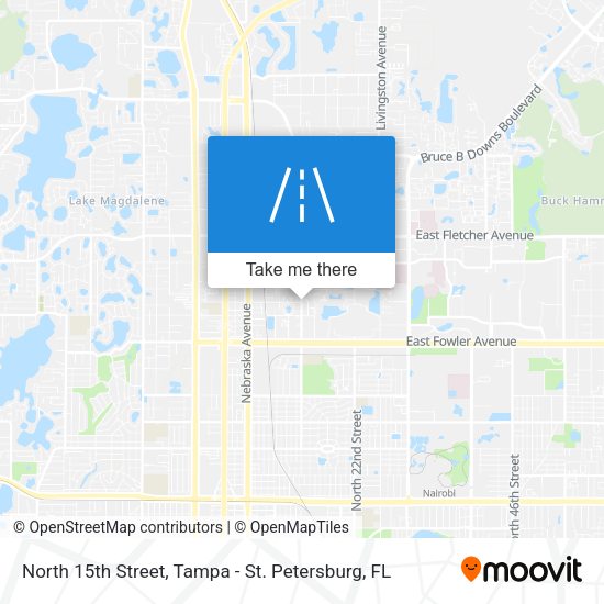 Mapa de North 15th Street