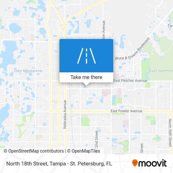 Mapa de North 18th Street