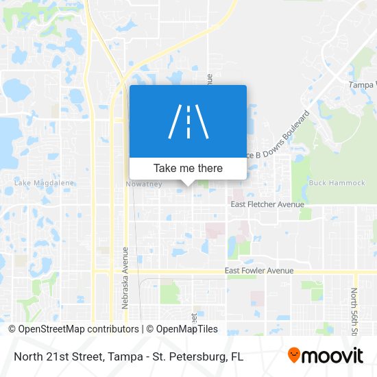 Mapa de North 21st Street
