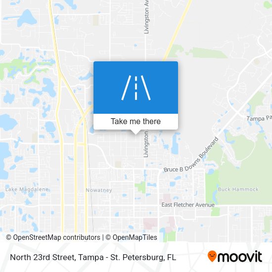 North 23rd Street map