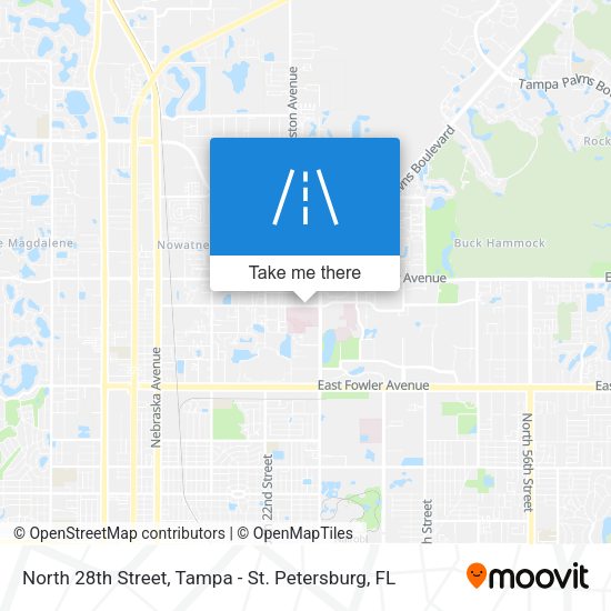 Mapa de North 28th Street