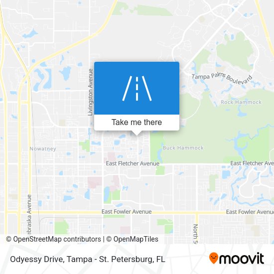 Odyessy Drive map