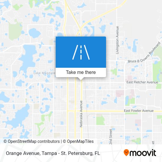 Orange Avenue map