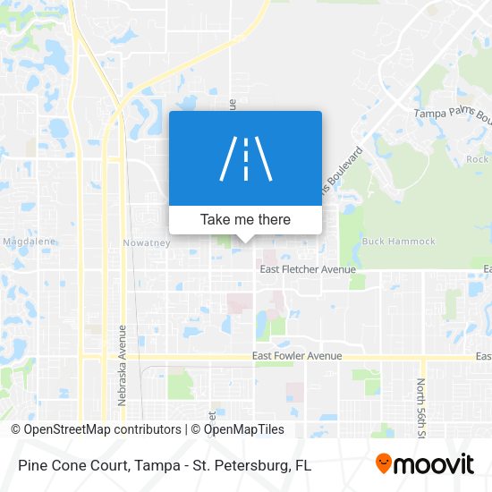 Pine Cone Court map