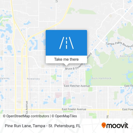 Pine Run Lane map