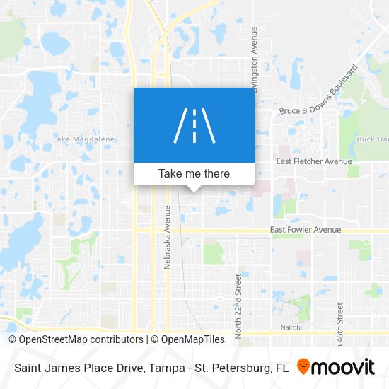 Saint James Place Drive map
