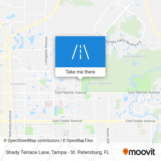Mapa de Shady Terrace Lane