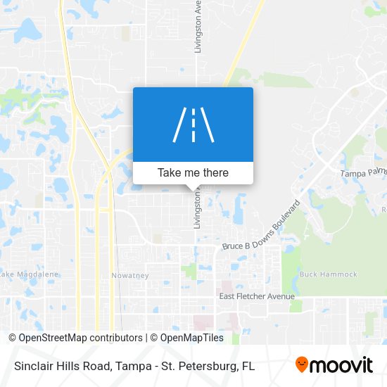 Mapa de Sinclair Hills Road