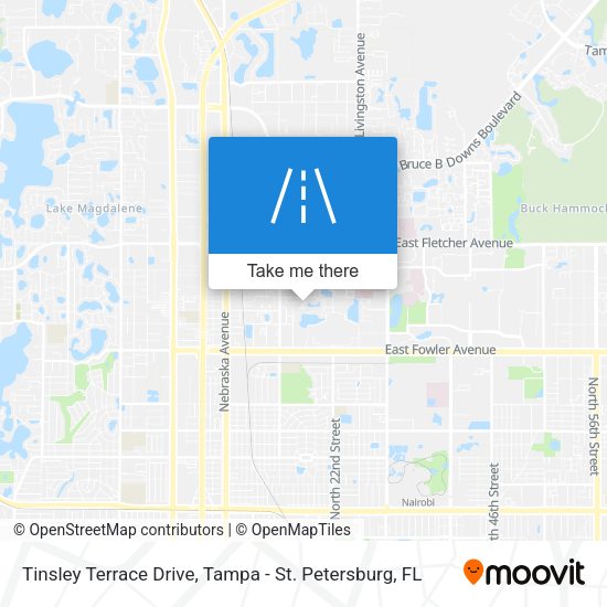 Mapa de Tinsley Terrace Drive