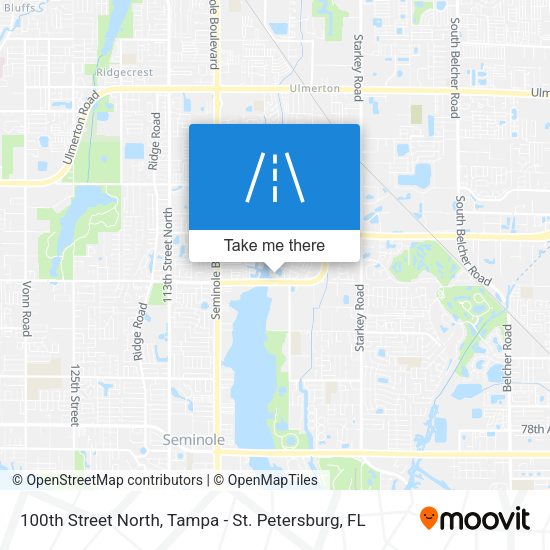 100th Street North map