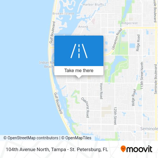 104th Avenue North map