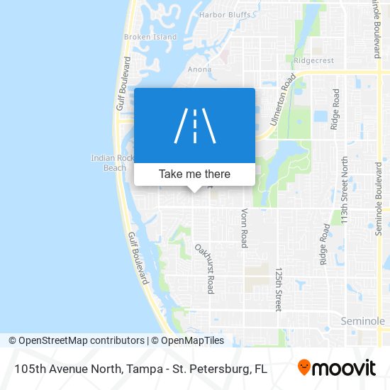 105th Avenue North map