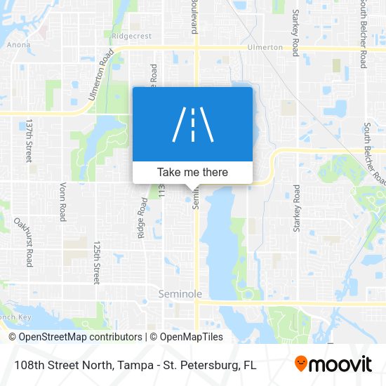108th Street North map