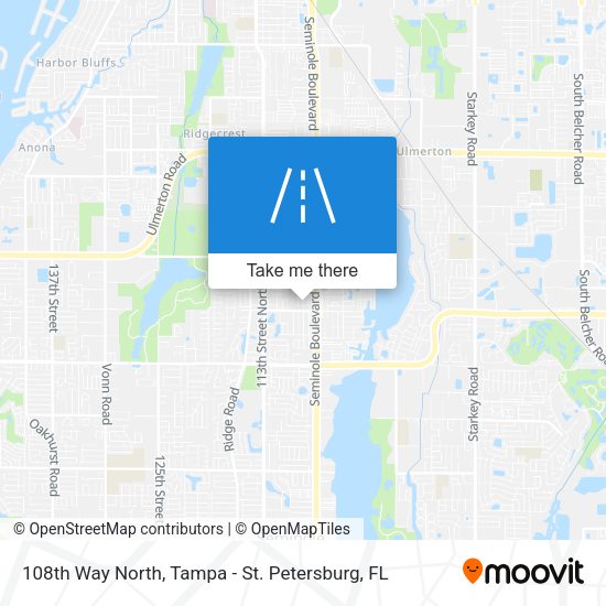 108th Way North map
