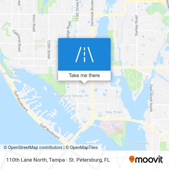 110th Lane North map