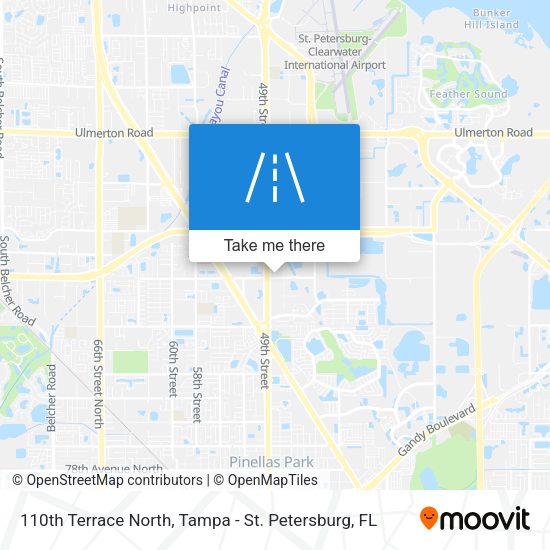 110th Terrace North map