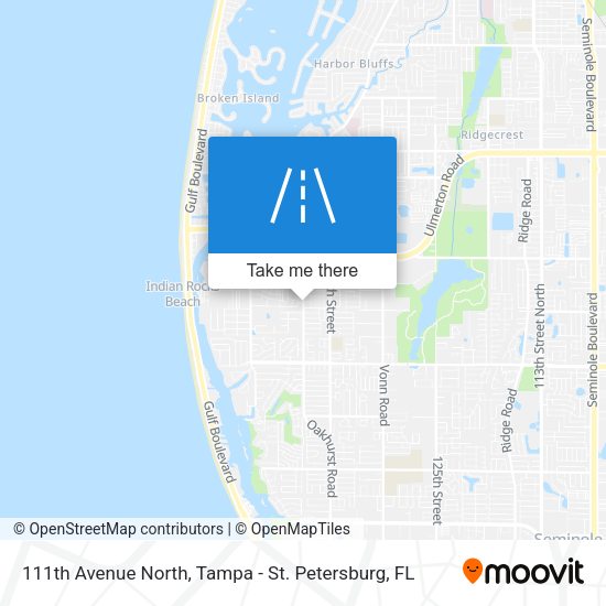 111th Avenue North map